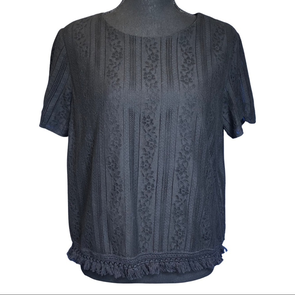 MICHAEL Michael Kors Black Lace Top